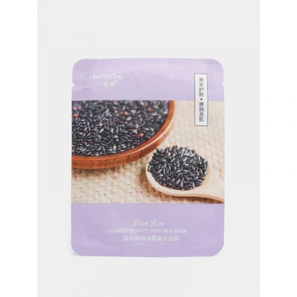 One Spring Sheet mask with black rice extract, 25 g.